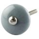 Solid Grey Small Bulb Ceramic Wardrobe Knob
